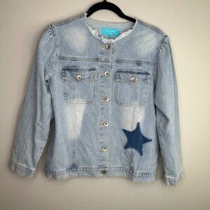 Denim‎ Bay kids blue jean jacket size 12